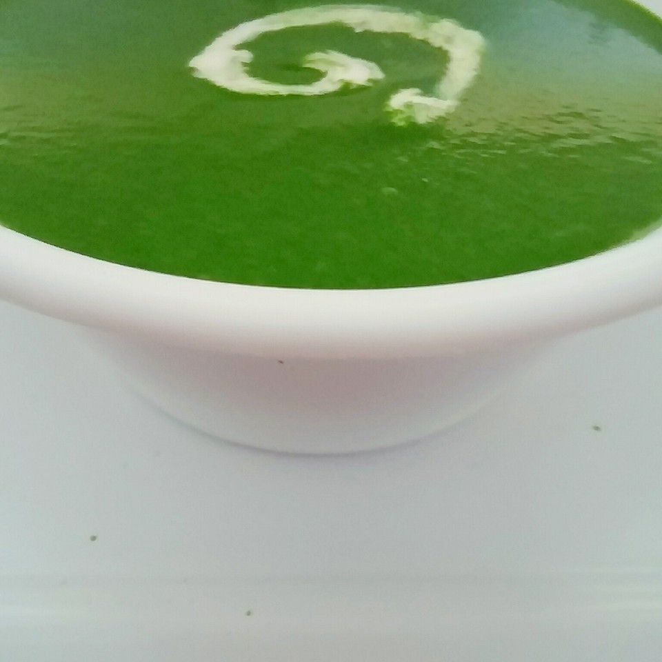 Cream of Spinach soup (Dash of cream)
